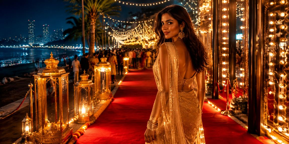 Mobile casino app users during Diwali festival in Mumbai Bandra